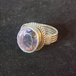 925 Silver and AMETHYST Ring SIZE 7